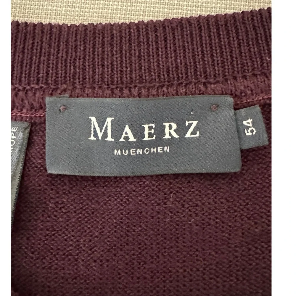 Maerz Wool Crewneck Sweater XXL (54)Purple